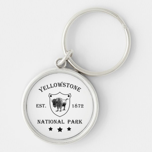 Yellowstone national park keychain (Front)