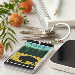 Yellowstone National Park Keychain