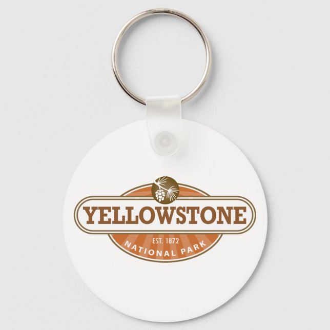 Yellowstone National Park Keychain (Front)