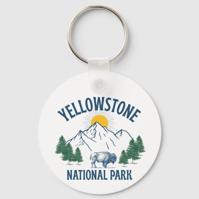 YELLOWSTONE NATIONAL PARK KEYCHAIN (Front)