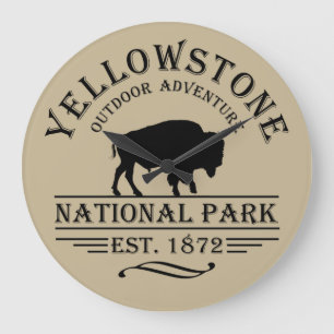 Yellowstone national park large clock