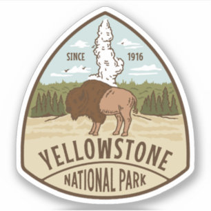 Yellowstone National Park Large Vinyl Sticker