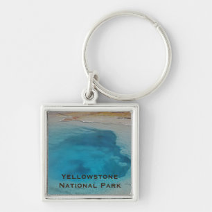 Yellowstone National Park Lovely Blue Pool Nature Keychain