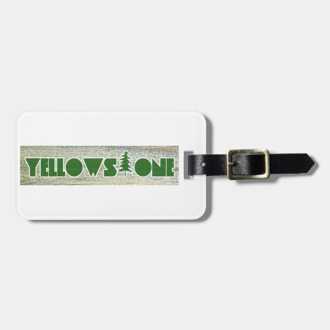 Yellowstone National Park Luggage Tag (Front Horizontal)