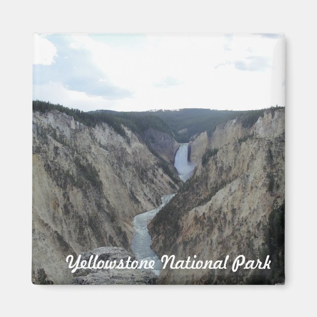 Yellowstone National Park Magnet Carré (Devant)