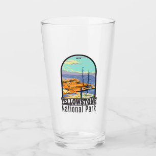 Yellowstone National Park Mammoth Hot Springs Glass
