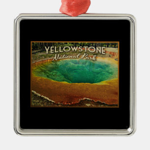 Yellowstone National Park Metal Ornament