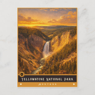 Yellowstone National Park Montana Postcard