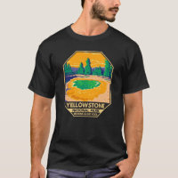 Yellowstone National Park Morning Glory Pool Retro