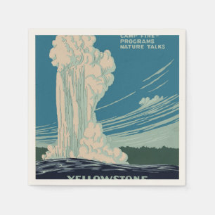 Yellowstone National Park Napkin