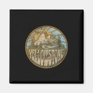 Yellowstone National Park Nature Mountains Hiking  Magnet