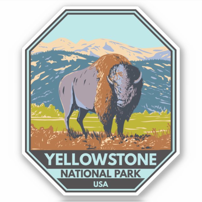 Yellowstone National Park North American Bison (Front)
