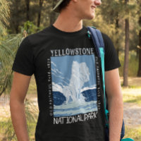 Yellowstone National Park Old Faithful Distressed 