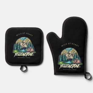 Yellowstone National Park Oven Mitt & Pot Holder Set