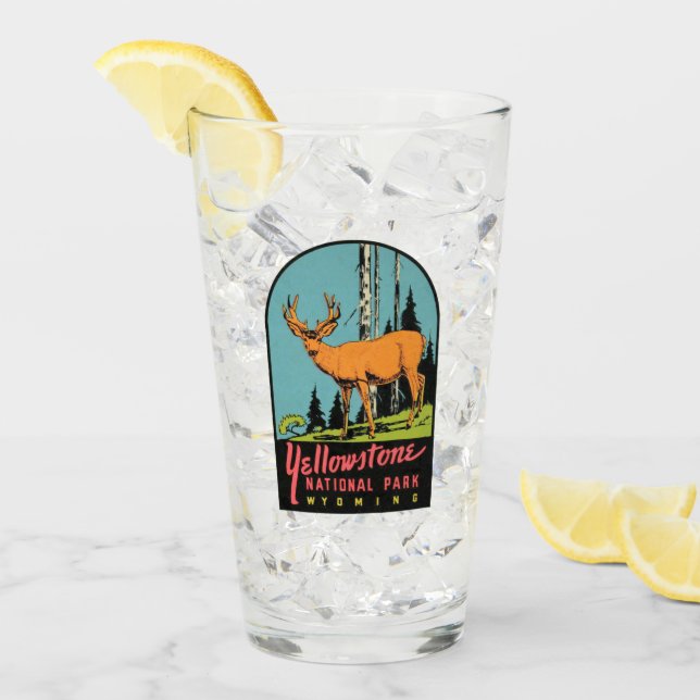 Yellowstone National Park - Pint Glass (Front Ice)