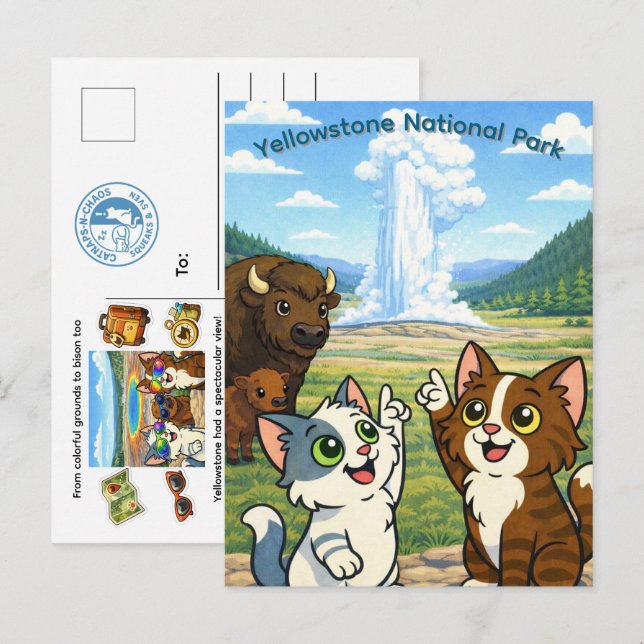 Yellowstone National Park Postcard (Front/Back)