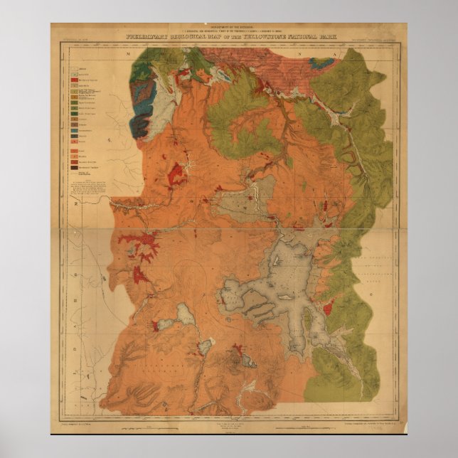 Yellowstone National Park Poster (Front)
