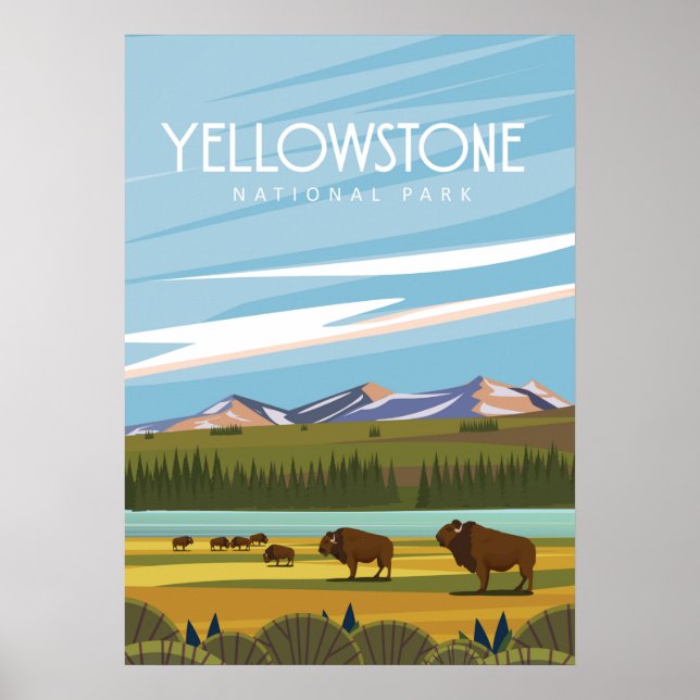 Yellowstone national park poster (Front)