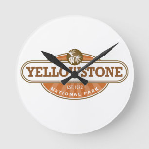 Yellowstone National Park Round Clock