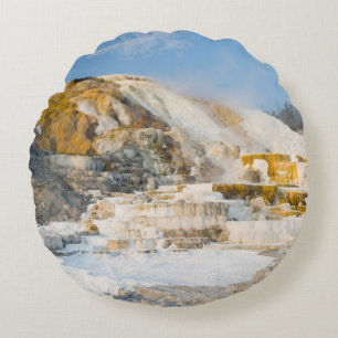 Yellowstone National Park Round Pillow