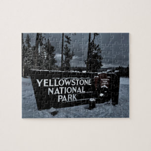 Yellowstone National Park Sign Jigsaw Puzzle