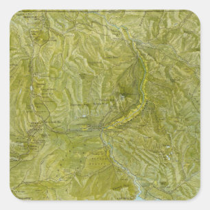 Yellowstone National Park Square Sticker