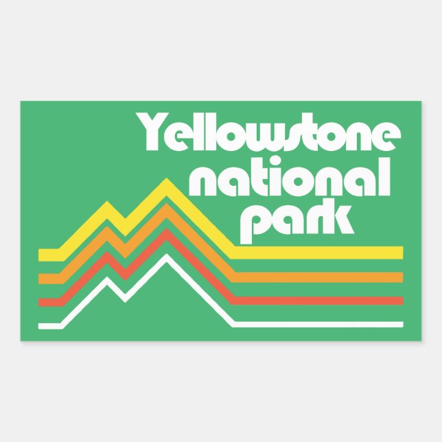 Yellowstone National Park Sticker (Front)