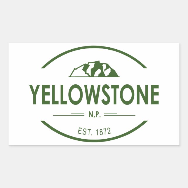 Yellowstone National Park Sticker (Front)
