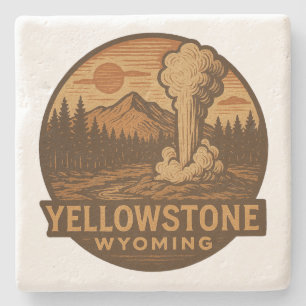 Yellowstone National Park Stone Coaster