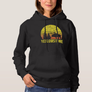 Yellowstone National Park Sunset Vintage Hoodie
