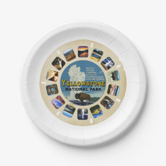 YELLOWSTONE NATIONAL PARK THEME PARTY PAPER PLATE