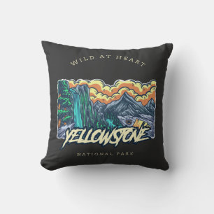 Yellowstone National Park Throw Pillow