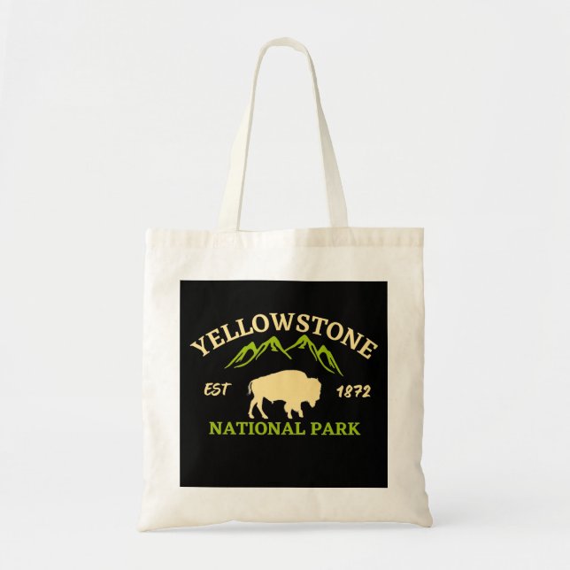 Yellowstone National Park Tote Bag (Front)
