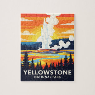 Yellowstone National Park – Vibrant Geyser Jigsaw Puzzle
