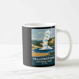 Yellowstone National Park Vintage Camping Hiking M Coffee Mug