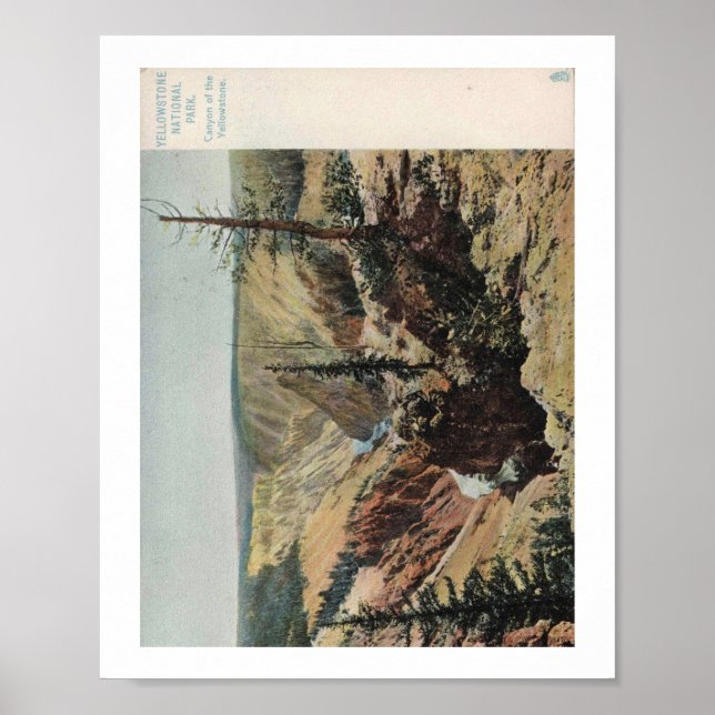 Yellowstone National Park, Vintage   Poster (Front)