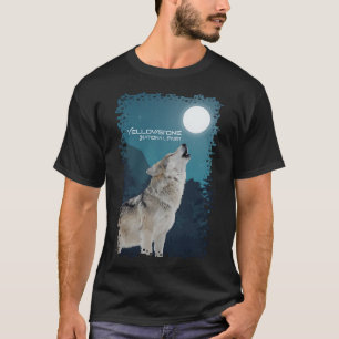 Yellowstone National Park Wolf Souvenir Memorabili T-Shirt