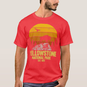 Yellowstone National Park Wyoming Buffalo Bison Vi T-Shirt