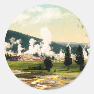 Yellowstone National Park Wyoming Classic Round Sticker