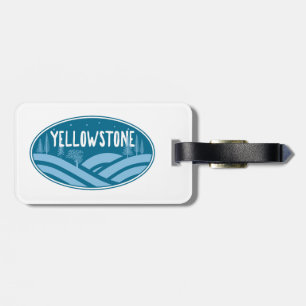 Yellowstone National Park Wyoming Montana Outdoors Luggage Tag