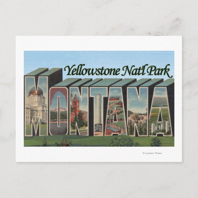 Yellowstone Nat'l Park, Montana Postcard (Front)