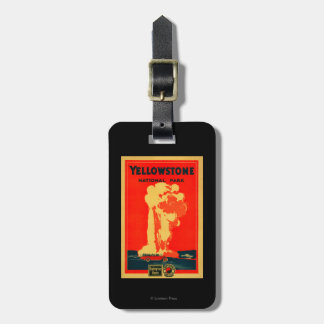 Yellowstone, Old Faithful Advertising Poster Luggage Tag
