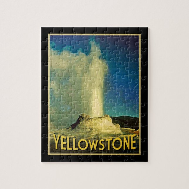Yellowstone Old Faithful Jigsaw Puzzle (Vertical)