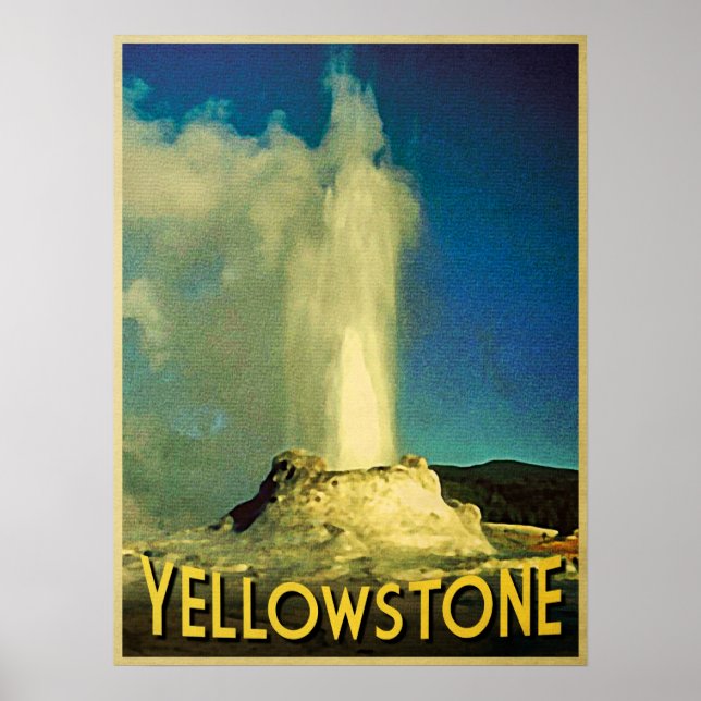 Yellowstone Old Faithful Poster (Front)