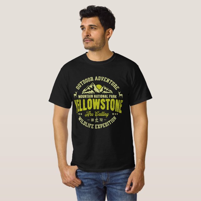 Yellowstone Outdoor Adventure  T-Shirt (Front Full)
