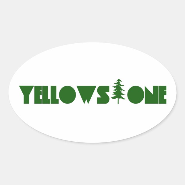 Yellowstone Oval Sticker (Front)