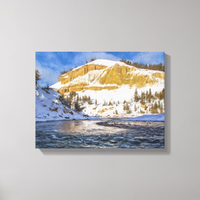 Yellowstone River Canvas Print (Front)
