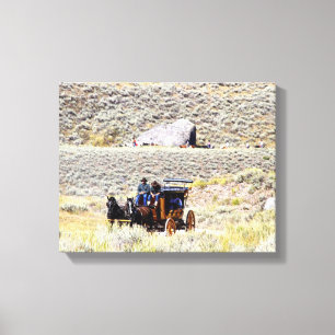 Yellowstone Stage Coach Canvas Print