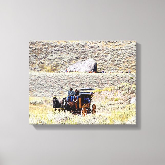 Yellowstone Stage Coach Canvas Print (Front)