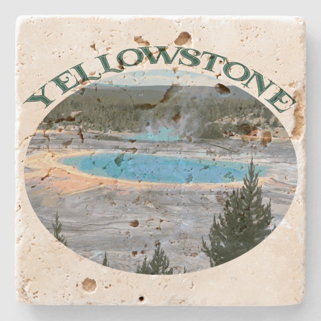 Yellowstone Stone Coaster (Front)